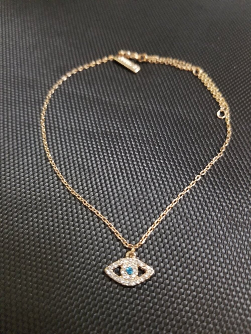 FREEDOM Dainty Blue Evil Eye (Nazar Bonjuk) Large Golden Bracelet